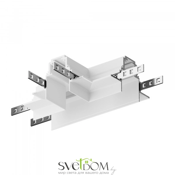 Коннектор Т-образный Gravity встраиваемый белый TRA010CT-42W