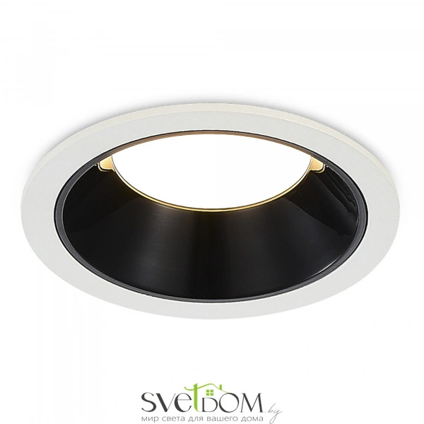 ST755.438.07 Св-к встр. Черный LED 1*7W 3000K 630Lm Ra80 120° IP20 D85xH45 100-240V Встраиваемые светильники