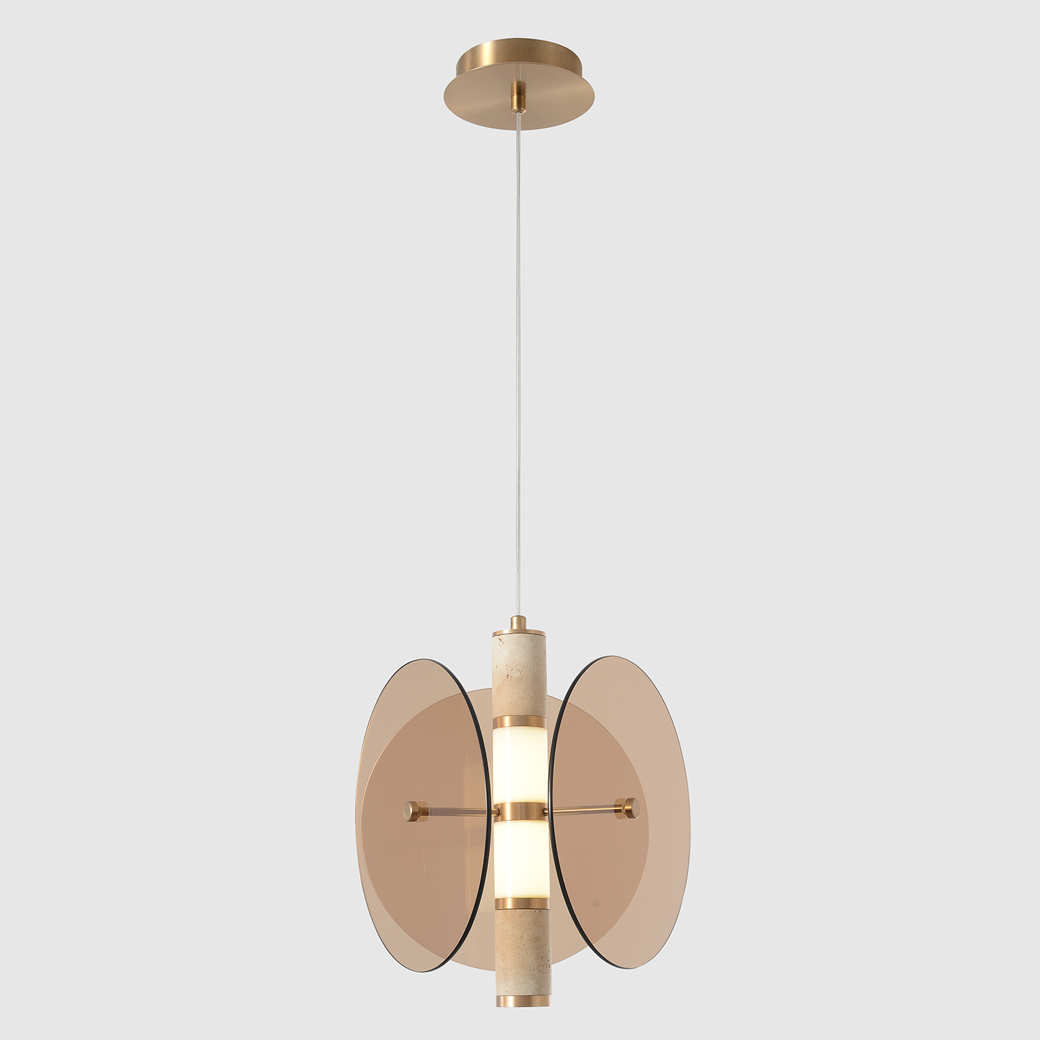 Crystal Lux Светильник подвесной Crystal Lux AMARILLO SP12W LED BRASS Crystal Lux
