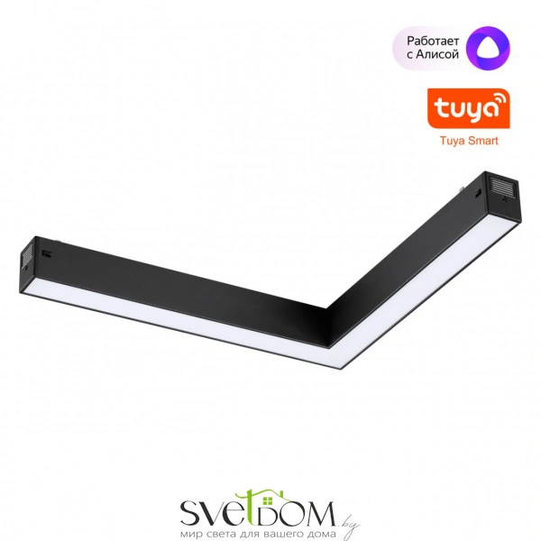 359945 PORT черный Трековый светодиодный светильник диммир. со сменой цв.температуры, пульт ДУ/Tuya Smart Life LED 20W 90-240V VECTOR