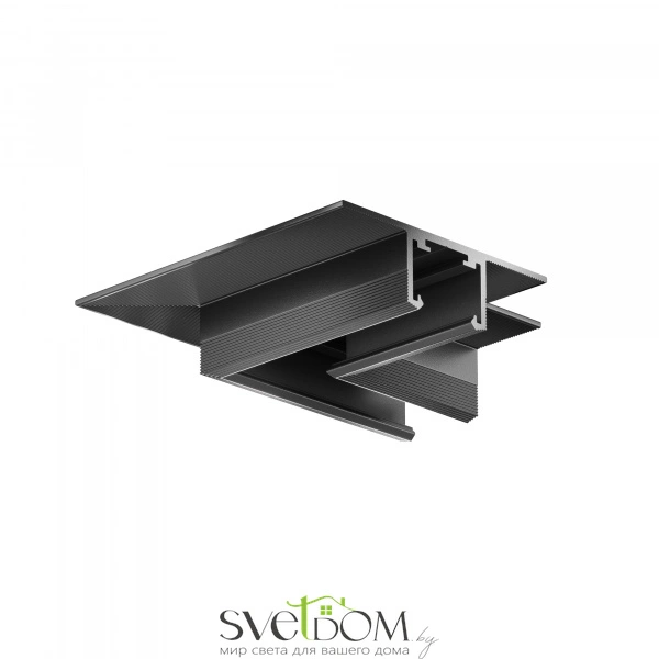 Угол-соединитель 45° Exility X встраиваемый под ГКЛ 12,5мм, черный