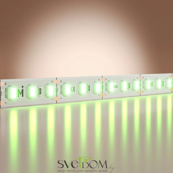 Светодиодная лента Base 12В 2835 9,6Вт/м Green 5м IP 20 201172