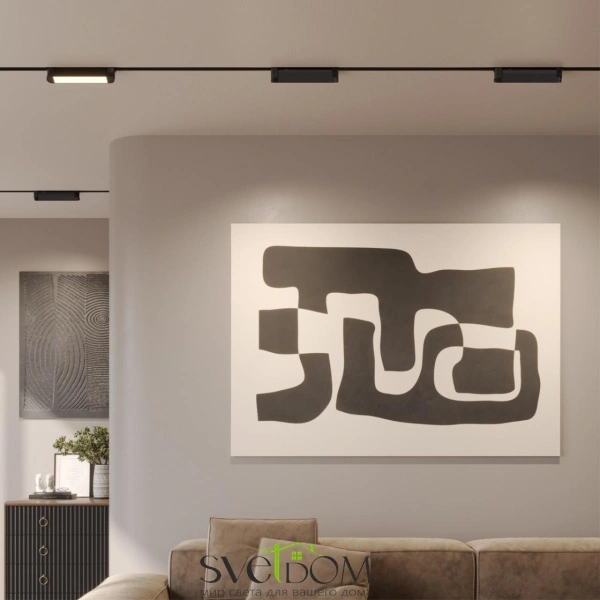 359791 PORT NT25 236 черный Светильник однофазный двухжильный трековый с переключ. цв. температуры IP20 LED 12W 180-265V 2700К/3200К/4000К ITER