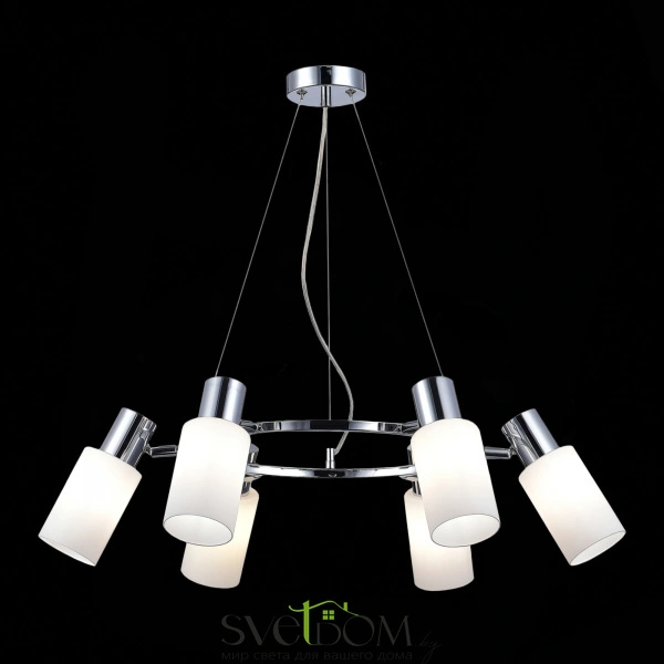 SLE1139-103-06 Светильник подвесной Хром/Белый E14 6*60W GESSI