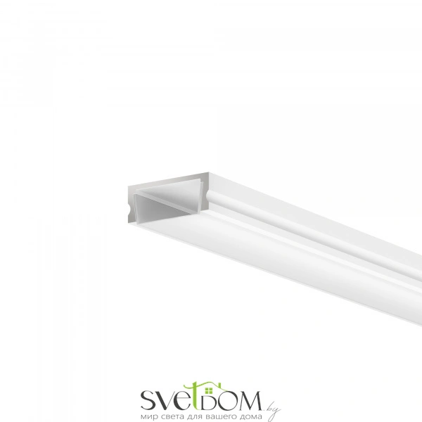 Алюминиевый профиль накладной 15x6 (Белый, 2 м), ALM-001-W-2M 631004