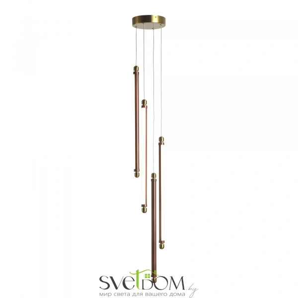 SL6225.303.04 Светильник подвесной ST-Luce Латунь/Терракотовый, Белый LED 4*6W 3000K BRICK