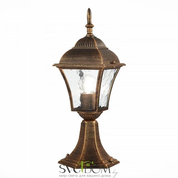 SL082.205.01 Светильник уличный наземный ST-Luce Бронза/Бронза, Прозрачный E27 1*60W DOMENICO
