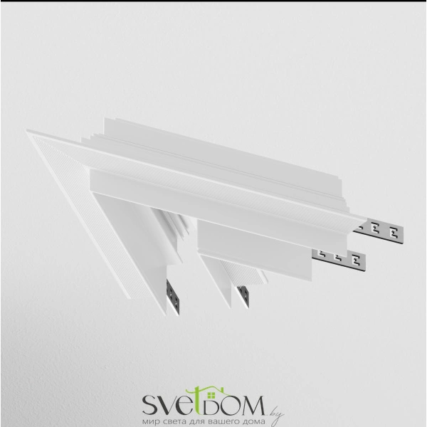 Угол-соединитель 45° Gravity встраиваемый белый TRA010CLS-42W