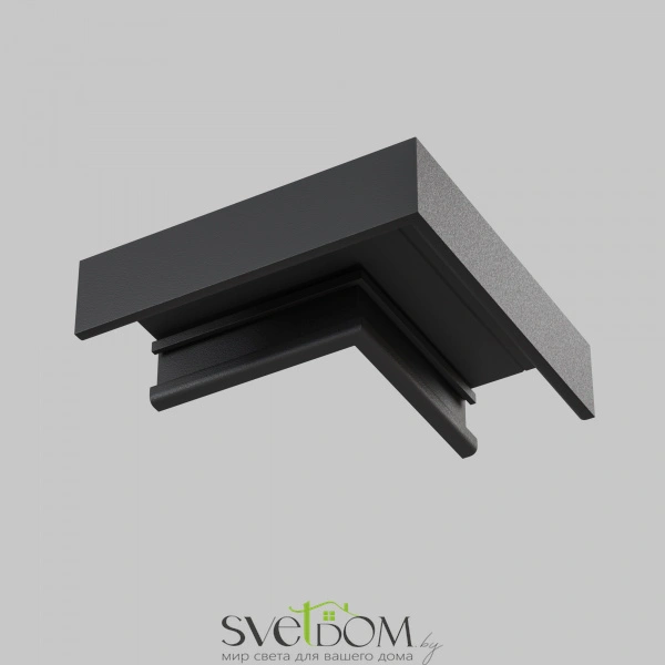 Коннектор угловой, накладной Basity, черный TRA172CL-11B