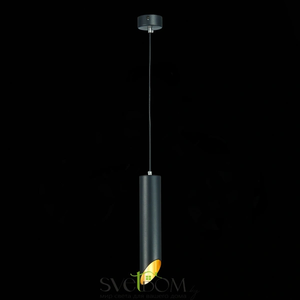 ST152.403.01 Светильник подвесной Черный GU10 1*50W  IP20 D60xH300 220V Без ламп Подвесные светильники