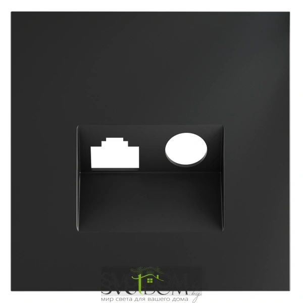 Накладка для розетки TV+RJ45 Voltum S70 Графит VLS002707 Voltum VLS002707