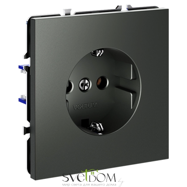 Розетки электрические с заземлением Voltum S70 VLS040106  Voltum VLS040106