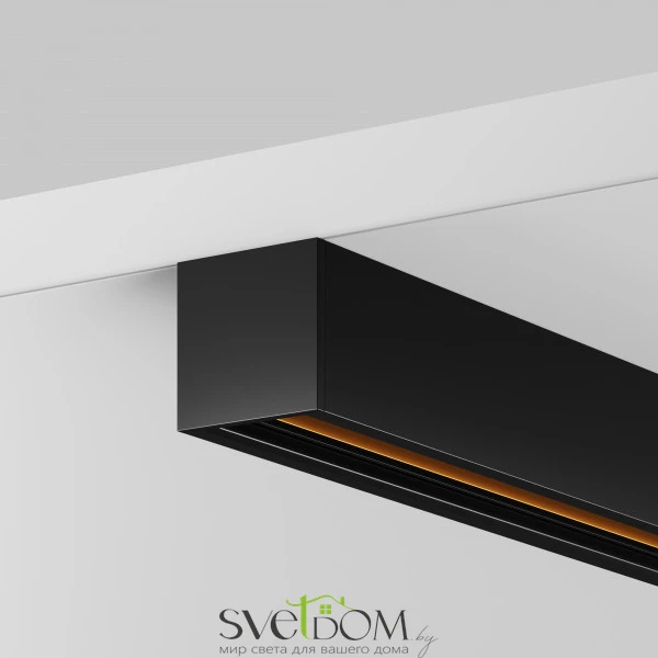 Шинопровод 2м Exility низкопрофильный накладной, черный