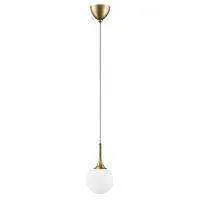 Lightstar 813012 Подвес GLOBO 1х40W E14 gold/white
