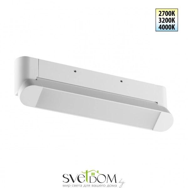 359801 OVER NT25 400 белый Светильник накладной с перекл. цв. температуры IP20 LED 12W 180-265V 2700К/3200К/4000К ITER