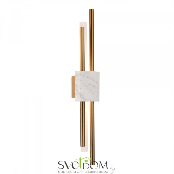 SL6116.351.02 Бра ST-Luce Латунь/Латунь, Белый LED 2*3W 3000K BRIGHTON