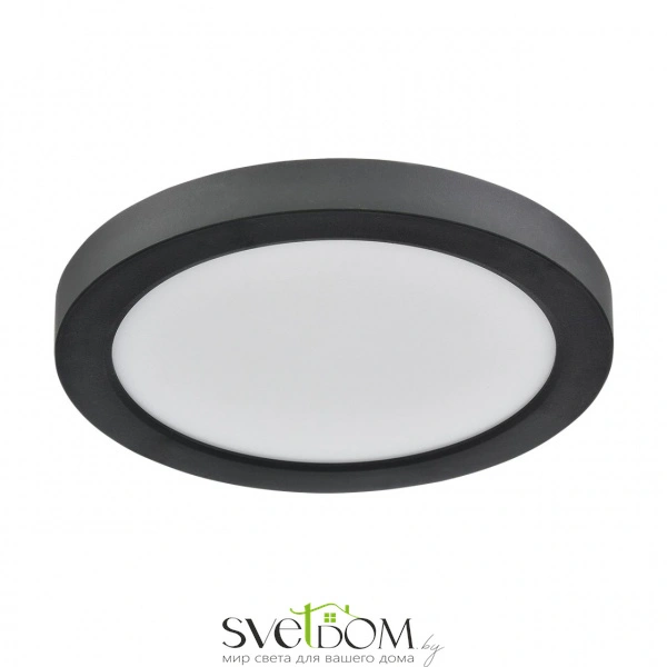 7788/12L MITRA LED SN 537 Светильник пластик/белый/черный LED 12Вт 3000/4000/6500К D170 IP44 CCT/датчик движения NEBULA BLACK