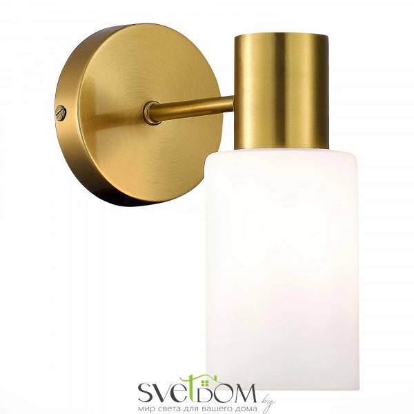 SLE1139-301-01 Светильник настенный Латунь/Белый E14 1*60W GESSI