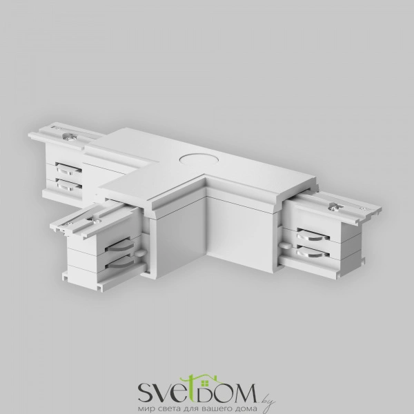 Коннектор Т-образный левый Trinity белый TRA005CT-31W-L