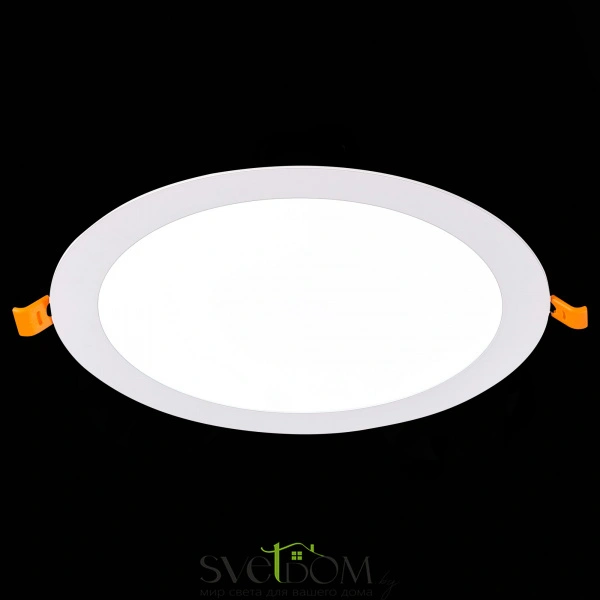 ST209.538.18 Св-к встр. Белый LED 1*18W 3000K 1 296Lm Ra80 110° IP20 D225xH8 90-265V Встраиваемые светильники