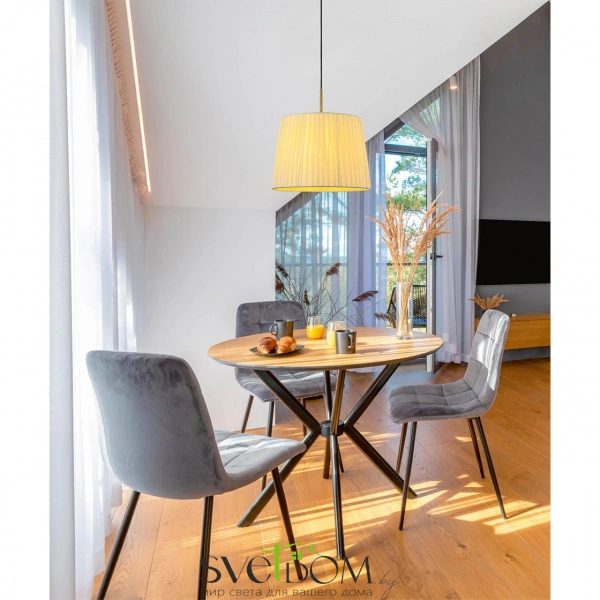 8302/1 MODERNI LN26 519 бронза/черный/бежевый, металл/текстиль Подвес E27 1*60W 220V TUNE