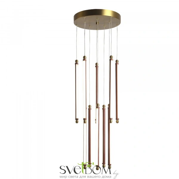 SL6225.303.10 Светильник подвесной ST-Luce Латунь/Терракотовый, Белый LED 10*6,5W 3000K BRICK