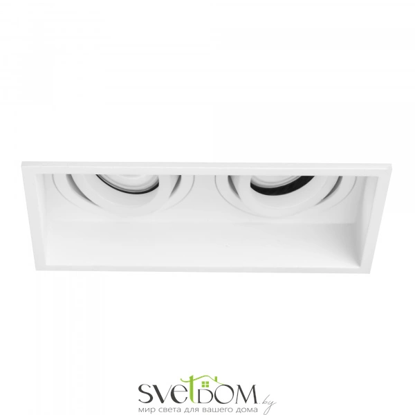 ST261.518.02 Св-к встр. Белый GU10 2*50W IP20 L91,5xW17,2xH5,2 220V Без ламп Встраиваемые светильники
