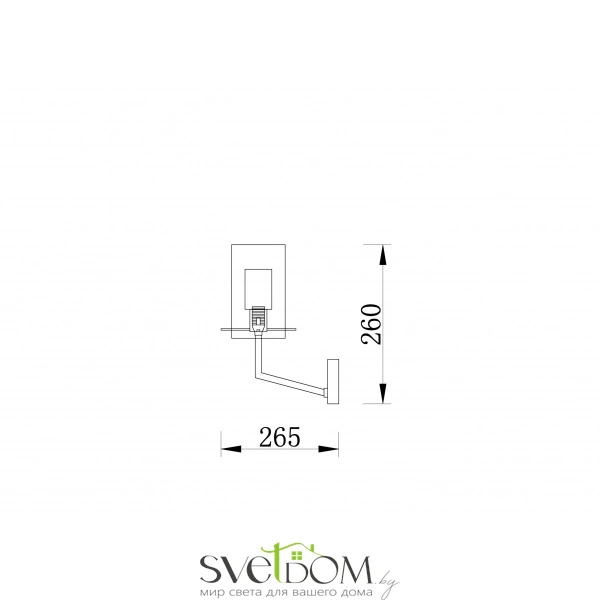 Настенный светильник (бра) Freya FR5206WL-01FG