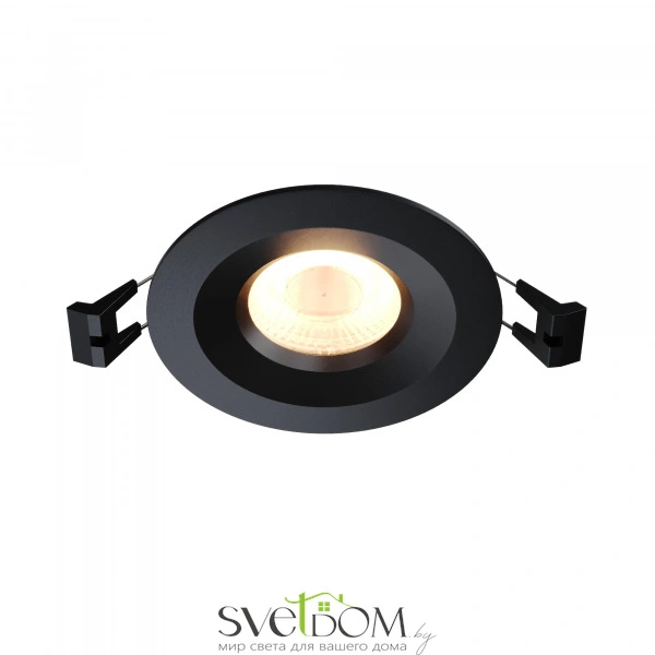 ST216.408.01 Св-к встр. Черный GU10 1*7W IP20 D100xH23 220V Без ламп Встраиваемые светильники