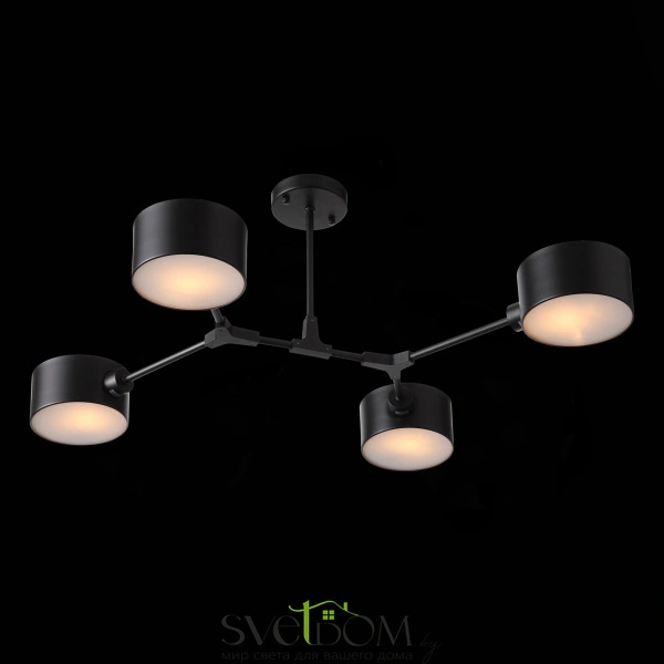 SLE183402-04 Светильник потолочный Черный/Черный E14 4*60W GIMENTO