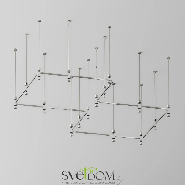Радиусный коннектор для шинопровода Flarity платина