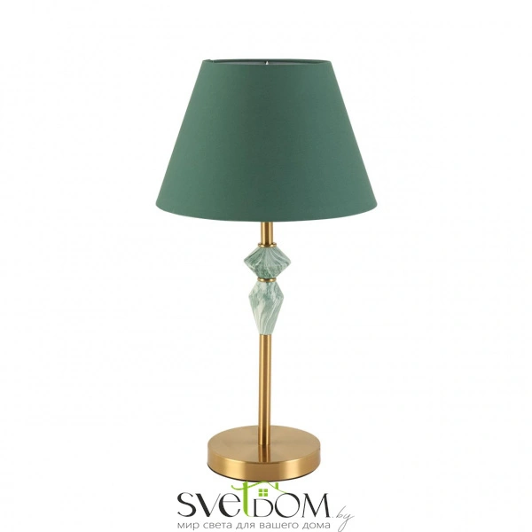 8275/1T CLASSI LN26 049 латунь/зеленый, металл/керамика/ткань Настольная лампа Е14 1*40W 220V VERMONT