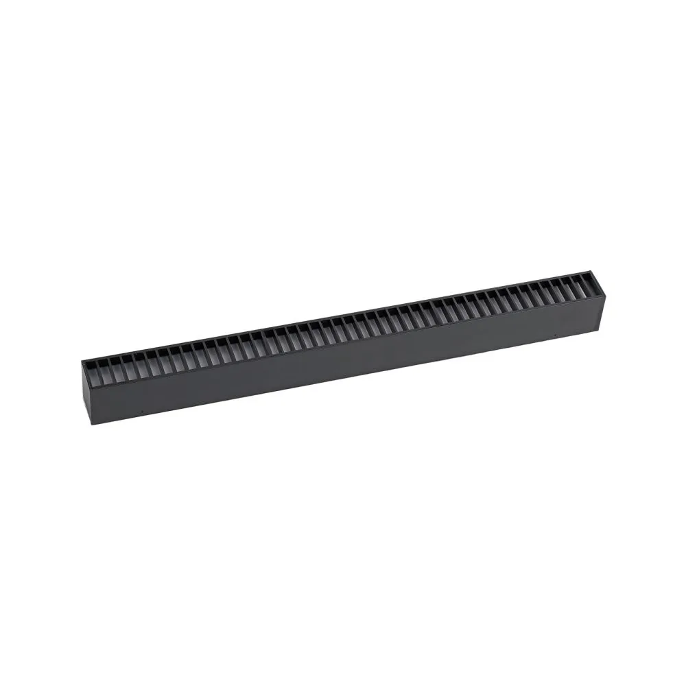 Трековый светильник Kink Light Сатори черный с решеткой из планок 6420-1,19 Kink Light
