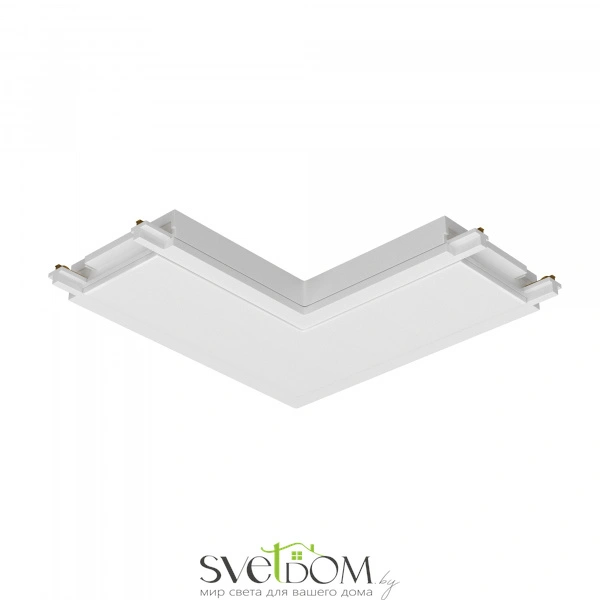 Конектор питания угловой Radity белый TRA084CL-11W