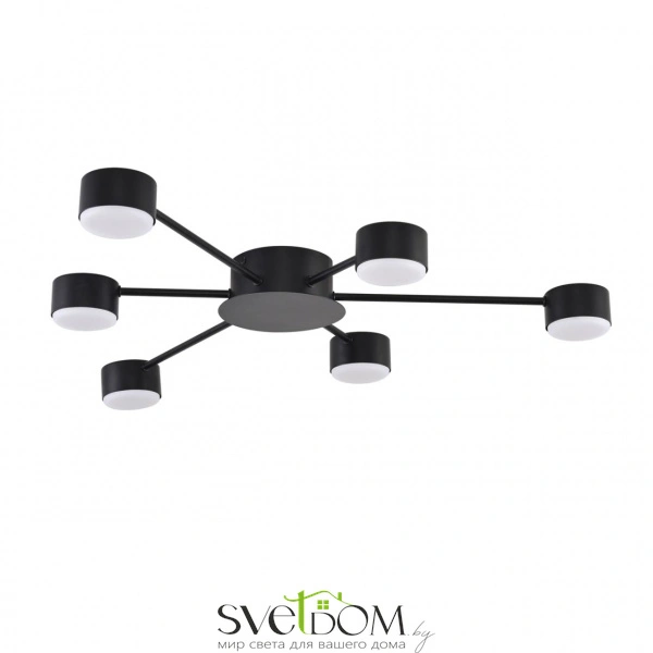 8344/6C COMFI LN26 251 черный, металл Люстра GX53 LED 6*7W 220V TORINA