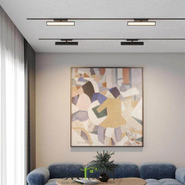 359778 PORT NT25 260 черный Светильник однофазный трехжильный трековый с переключ. цв. температуры IP20 LED 18W 180-265V 2700К/3200К/4000К STRATUS