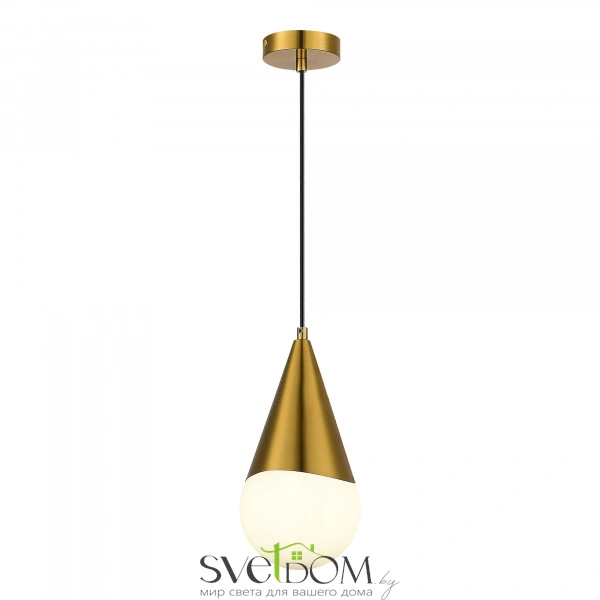 SLE1197-203-01 Светильник подвесной Золотистый/Белый E27 1*40W FIORI
