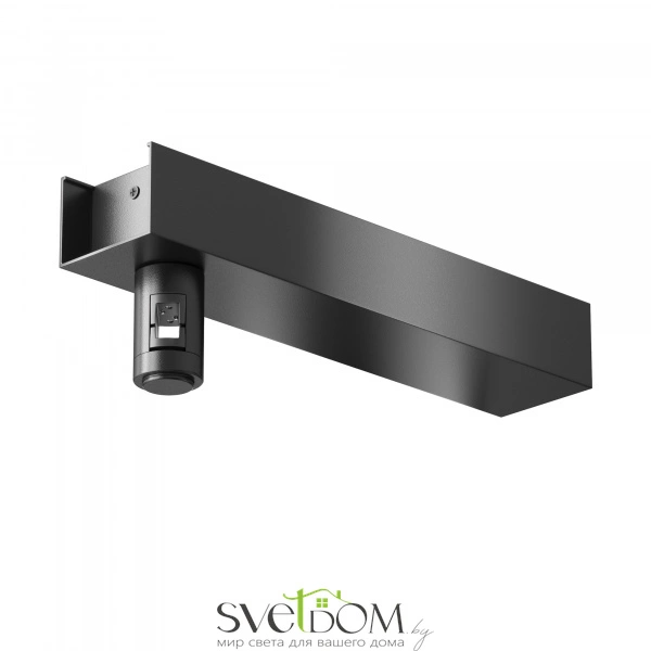 Основание настенное Wall для блока питания с вводом питания Flarity черный TRA155CW-BB-B