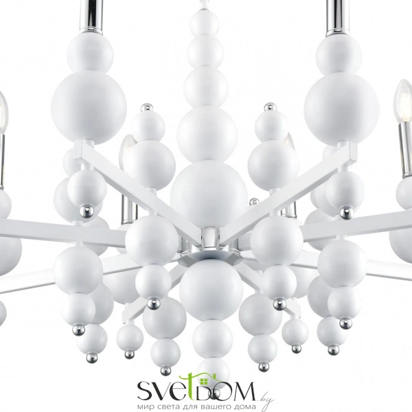 8260/8 MODERNI LN26 126 белый/хром, металл Люстра E14 8*40W 220V NANA