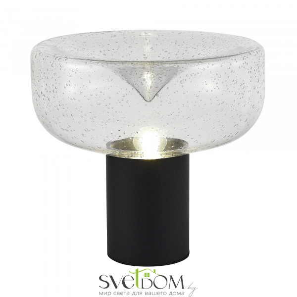 SL6014.424.01 Прикроватная лампа ST-Luce Черный/С пузырьками воздуха E27 1*40W RIPPLE