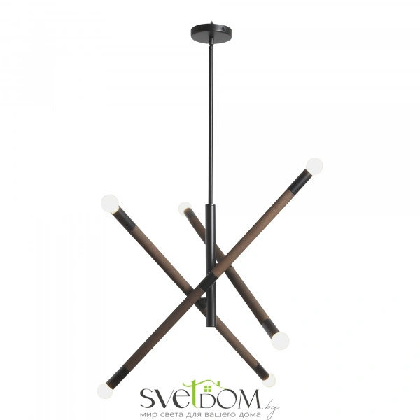 SL6226.403.06 Светильник подвесной ST-Luce Черный, Коричневый E14 6*40W CORK