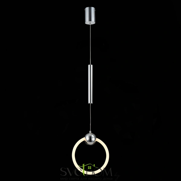 SL1578.103.01 Подвес ST-Luce Хром/Белый,Хром LED 1*15W 3000K GIERA