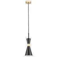 Lightstar 816017 Люстра DUMO 1х40W E14 ЧЕРНЫЙ МАТОВЫЙ/ЗОЛОТО