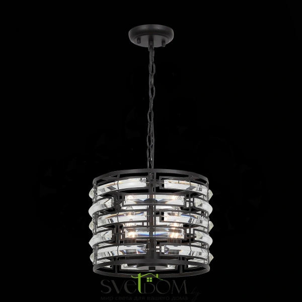 SL665.403.04 Люстра подвесная ST-Luce Черный/Черный, Прозрачный E14 6*40W CHIAREZZA