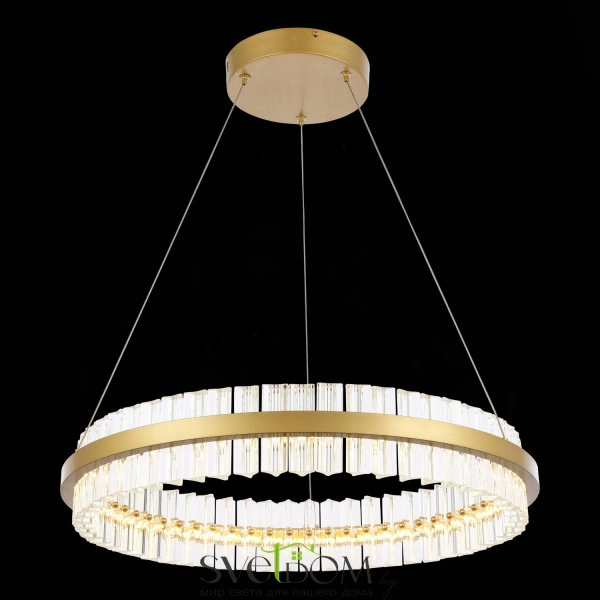 SL383.213.01 Светильник подвесной ST-Luce Матовое золото/Прозрачный LED 1*44W 3000K CHERIO