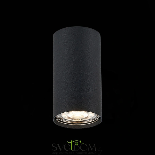 ST110.407.01 Светильник потолочный Черный GU10 1*50W  D54xH100 220V Без ламп Накладные светильники
