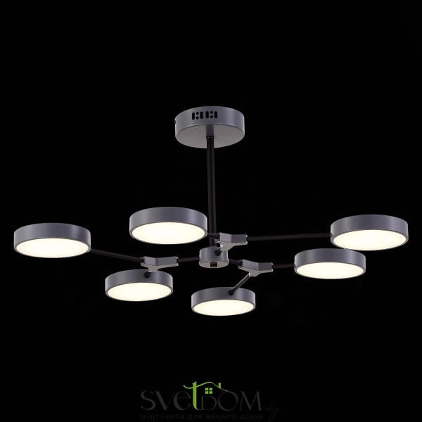 SLE6003-702-06 Светильник потолочный Серый, Черный/Серый LED 6*10W MONTA