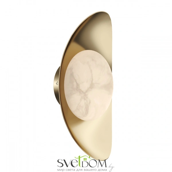 SL6229.201.01 Светильник настенный ST-Luce Золотистый/Алебастр LED 1*7W 3000K PEARL