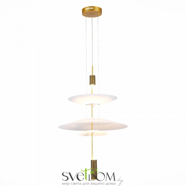 SL6101.213.01 Люстра подвесная ST-Luce Золотистый/Белый LED 1*15W 3000K ISOLA