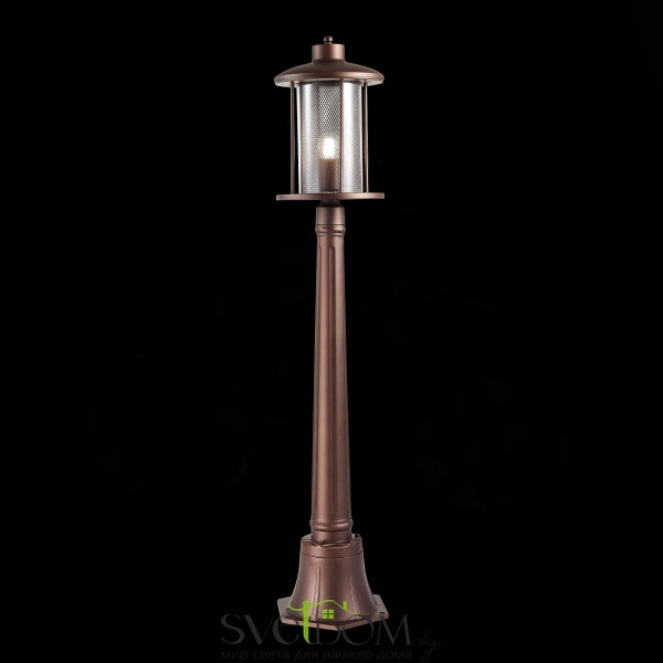 SL080.415.01 Светильник уличный наземный ST-Luce Темный кофе/Прозрачный, Темный кофе E27 1*60W LASTERO